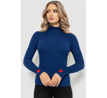 Гольф женский однотонный, цвет синий, 204R052