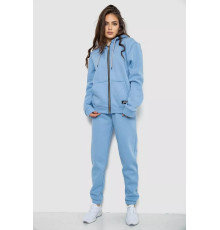 Спортивный женский костюм на флисе, цвет голубой, 244R1555