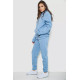 Спортивный женский костюм на флисе, цвет голубой, 244R1555