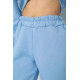 Спортивный женский костюм на флисе, цвет голубой, 244R1555