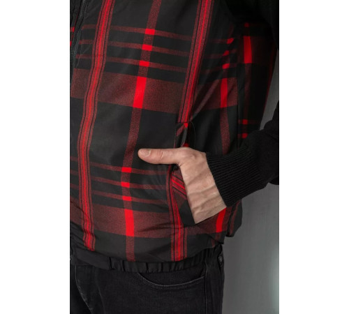 Жилетка чоловіча демісезонна двостороння, колір чорний, 244R99005