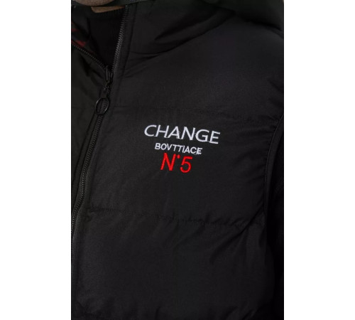 Жилетка чоловіча демісезонна двостороння, колір чорний, 244R99005