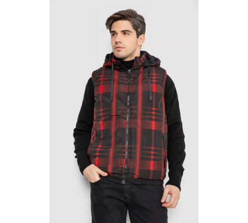 Жилетка чоловіча демісезонна двостороння, колір чорний, 244R99005