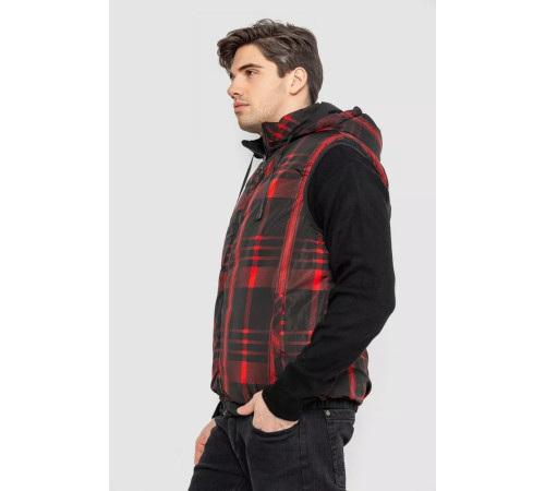 Жилетка чоловіча демісезонна двостороння, колір чорний, 244R99005