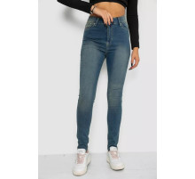 Джинси жіночі середньої посадки, колір синій, 247R6247-1