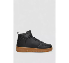 Кроссовки мужские зимние на меху, цвет черно-бежевый, 248RCX698