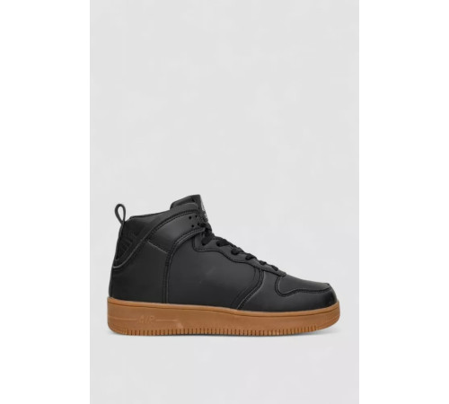 Кроссовки мужские зимние на меху, цвет черно-бежевый, 248RCX698