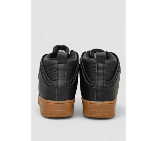 Кроссовки мужские зимние на меху, цвет черно-бежевый, 248RCX698