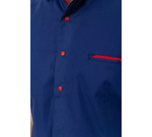 Рубашка мужская, цвет темно-синий, 214R7113