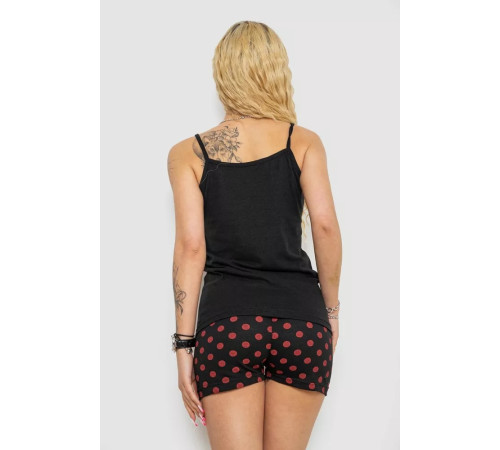 Жіноча піжама з принтом 238R2936, колір Чорний