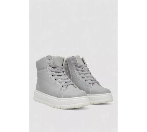 Кросівки жіночі зимові на хутрі, колір сірий, 248RMB01