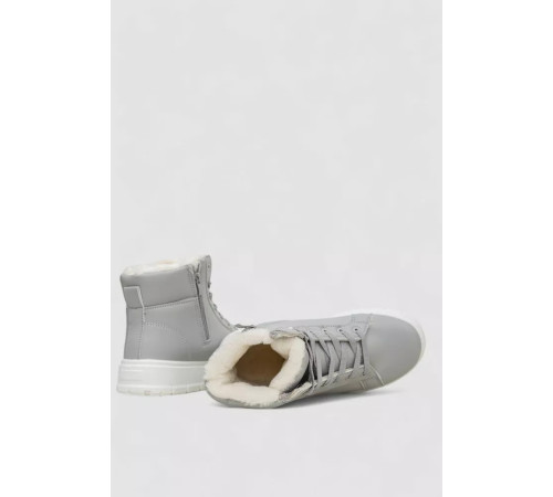Кросівки жіночі зимові на хутрі, колір сірий, 248RMB01
