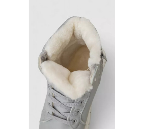 Кросівки жіночі зимові на хутрі, колір сірий, 248RMB01