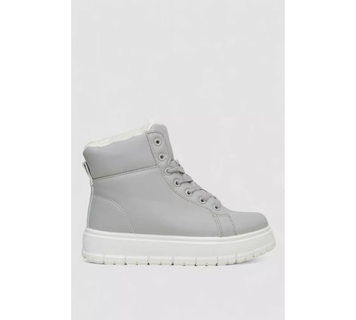 Кросівки жіночі зимові на хутрі, колір сірий, 248RMB01