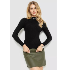 Водолазка женская трикотажная, цвет черный, 204R035