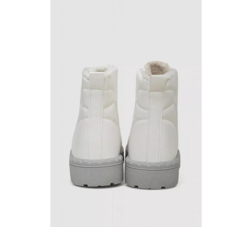 Кросівки жіночі зимові на хутрі, колір біло-сірий, 248RFM12