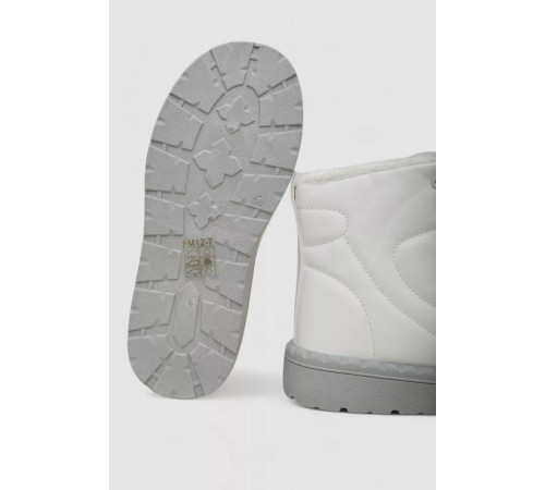 Кросівки жіночі зимові на хутрі, колір біло-сірий, 248RFM12