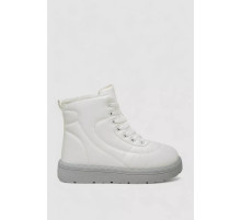 Кросівки жіночі зимові на хутрі, колір біло-сірий, 248RFM12