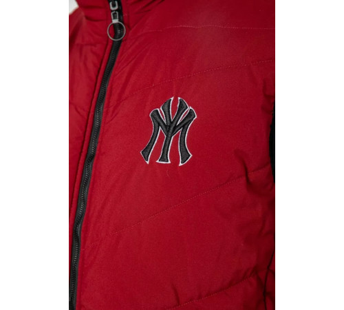 Жилетка чоловіча демісезонна двостороння, колір бордовий, 244R99011