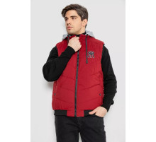 Жилетка чоловіча демісезонна двостороння, колір бордовий, 244R99011