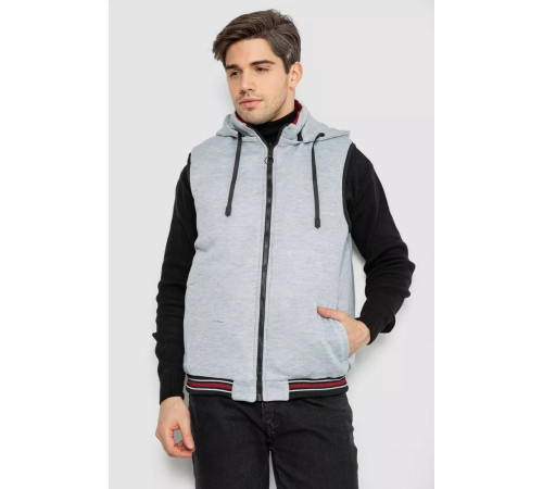 Жилетка чоловіча демісезонна двостороння, колір бордовий, 244R99011