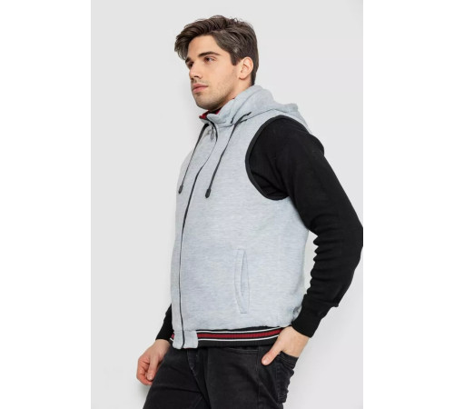 Жилетка чоловіча демісезонна двостороння, колір бордовий, 244R99011