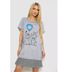 Сукня домашня, колір сіро-блакитний, 238RD80