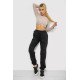 Спортивные брюки женские, цвет черный, 238R115