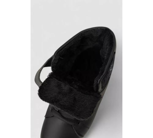 Черевики зимові жіночі на хутрі, колір чорно-білий, 248RXM25