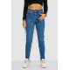 Джинсы женские Mom-fit стрейч, цвет синий, 244R1134