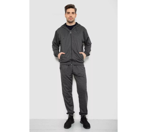 Спорт костюм чоловічий, колір темно-сірий, 244R9153
