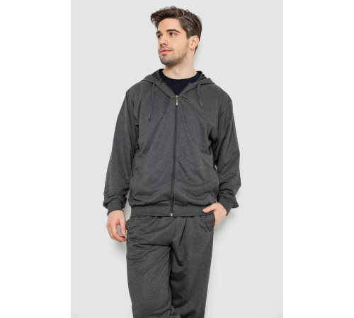 Спорт костюм чоловічий, колір темно-сірий, 244R9153