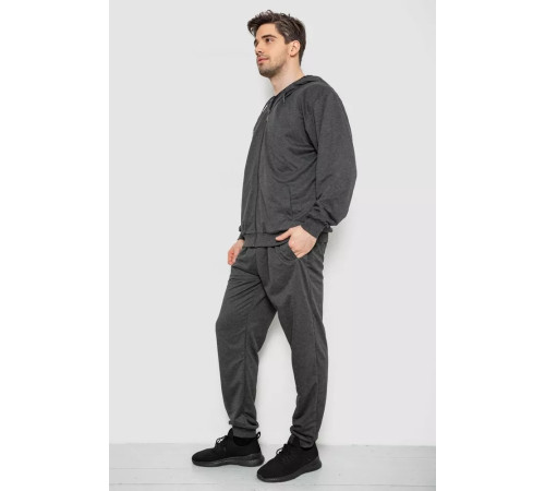 Спорт костюм чоловічий, колір темно-сірий, 244R9153
