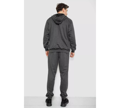 Спорт костюм чоловічий, колір темно-сірий, 244R9153