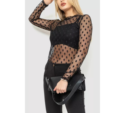 Боді, колір чорний, 115R0561-7