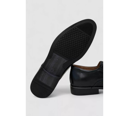 Туфли мужские с перфорацией, цвет темно-синий, 243RC301.