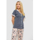 Піжама жіноча з принтом, колір сірий, 243R7100