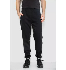 Спортивні штани чоловічі на флісі, колір чорний, 244R4643