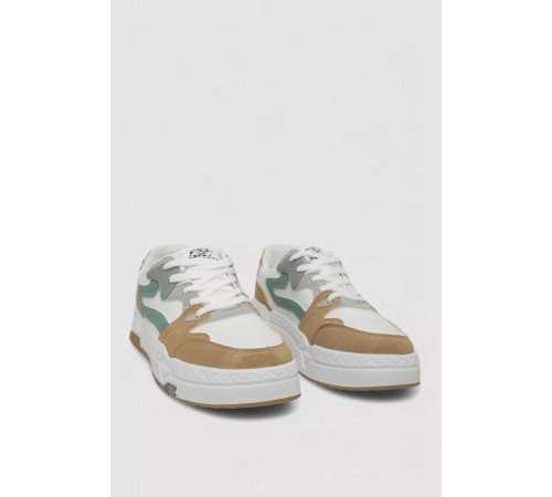 Кросівки чоловічі демісезонні, колір біло-зелений, 243RHK109