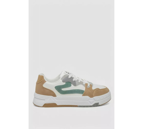 Кросівки чоловічі демісезонні, колір біло-зелений, 243RHK109