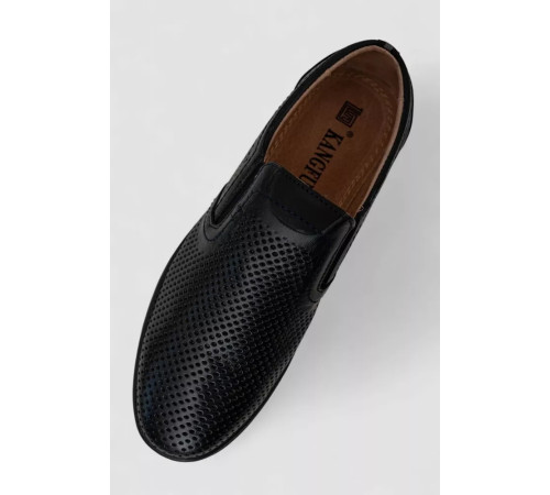 Туфли мужские с перфорацией, цвет темно-синий, 243RB1583.