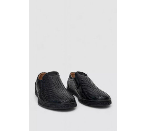 Туфли мужские с перфорацией, цвет темно-синий, 243RB1583.