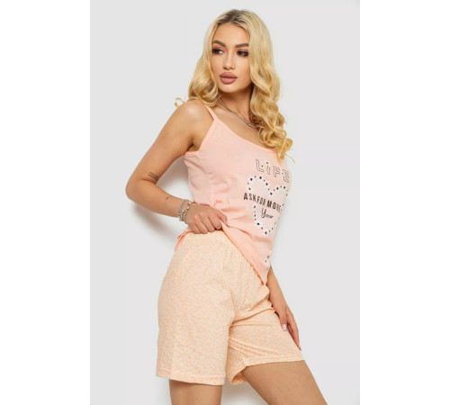 Пижама женская, цвет персиковый, 243R50303.