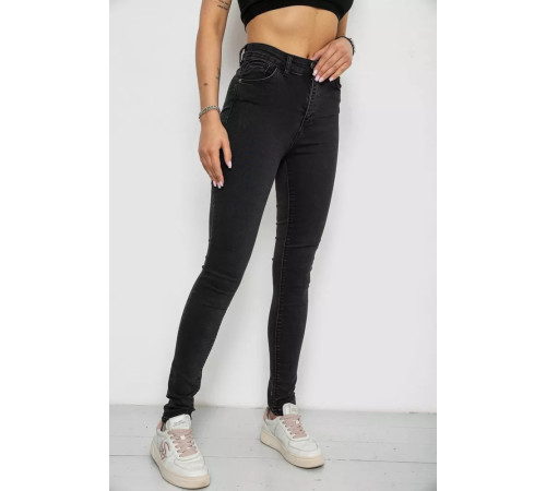 Джинсы женские Skinny, цвет черный, 182R4296
