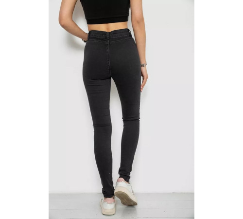 Джинсы женские Skinny, цвет черный, 182R4296