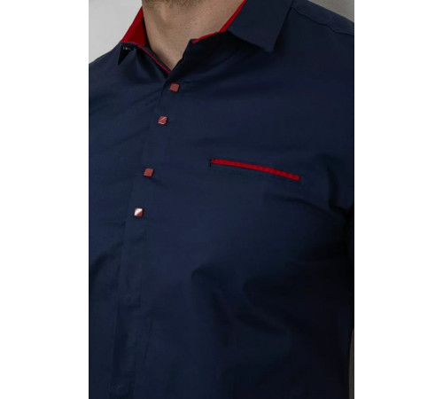 Рубашка мужская, цвет синий, 214R7002