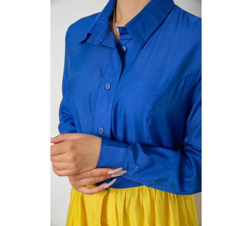 Платье свободного кроя, цвет синий, 238R0093