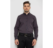 Рубашка мужская с длинным рукавом, цвет коричневый, 214R840