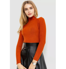 Гольф женский базовый, цвет терракотовый, 204R040.