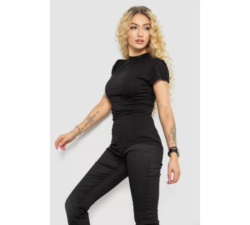 Футболка жіноча, колір чорний, 244R7781